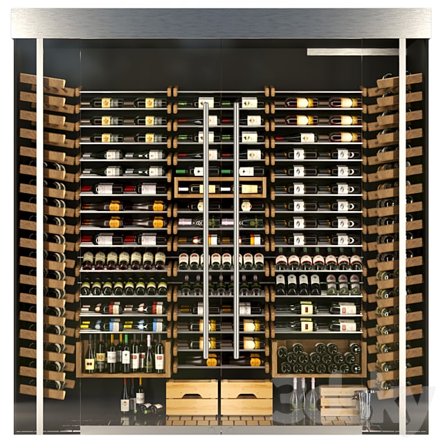 Huge wine rack. Wine