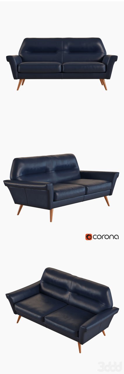 Denmark Leather Loveseat