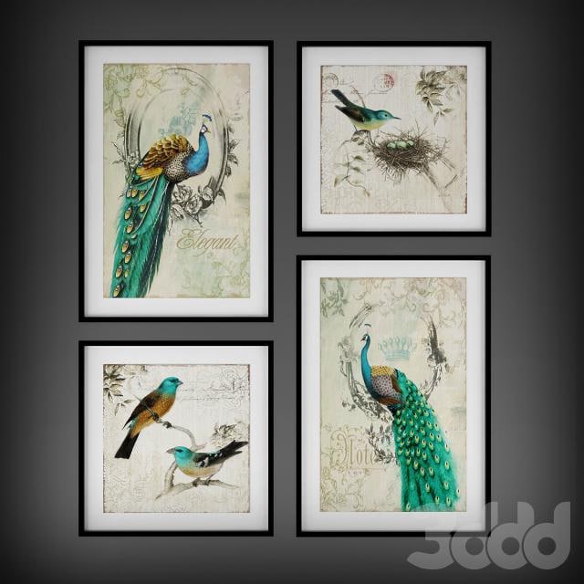 Collection of paintings "The Birds"