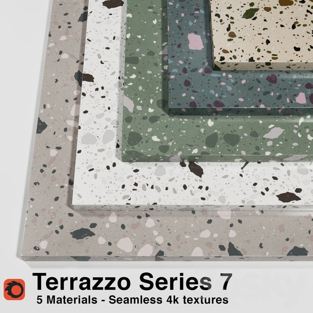 Terrazzo - Series 7 (5 Seamless Materials)