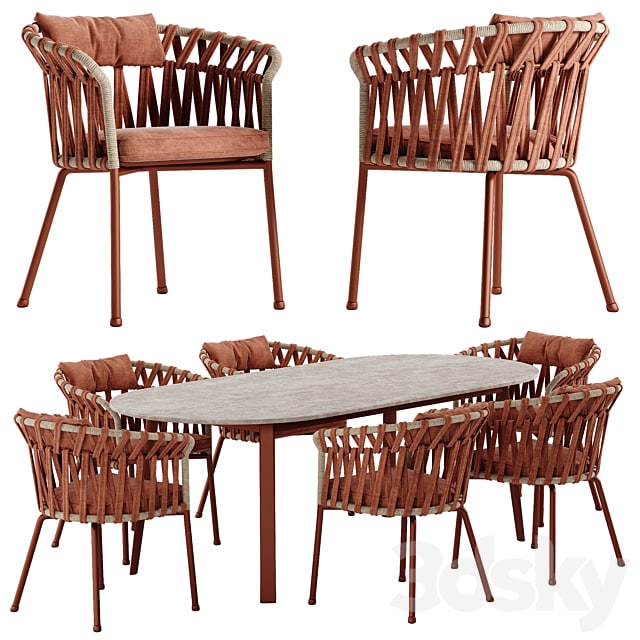 Varaschin Emma Cross dining set