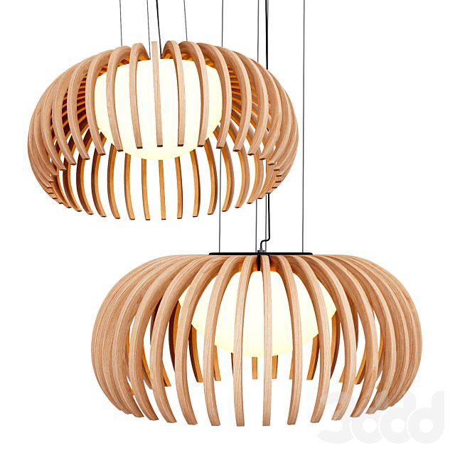 Makris Bollicina Wood Lamps