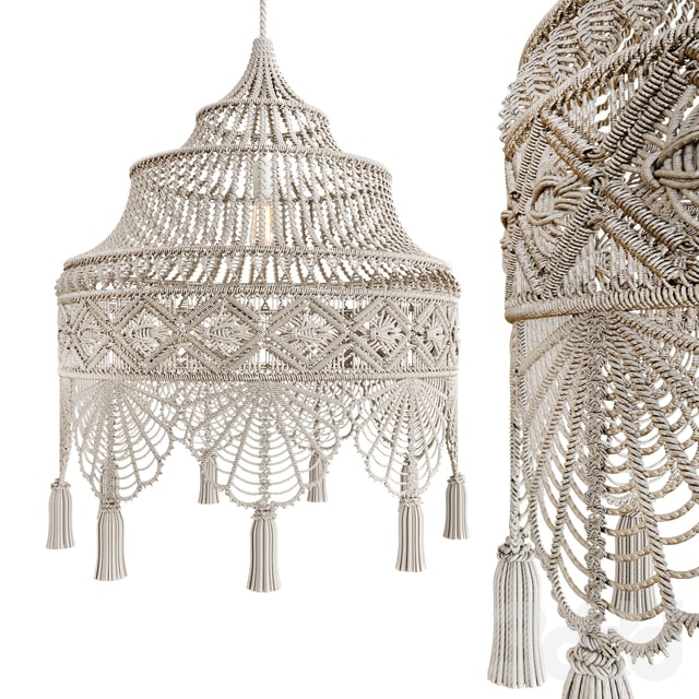 Macrame Chandelier 3