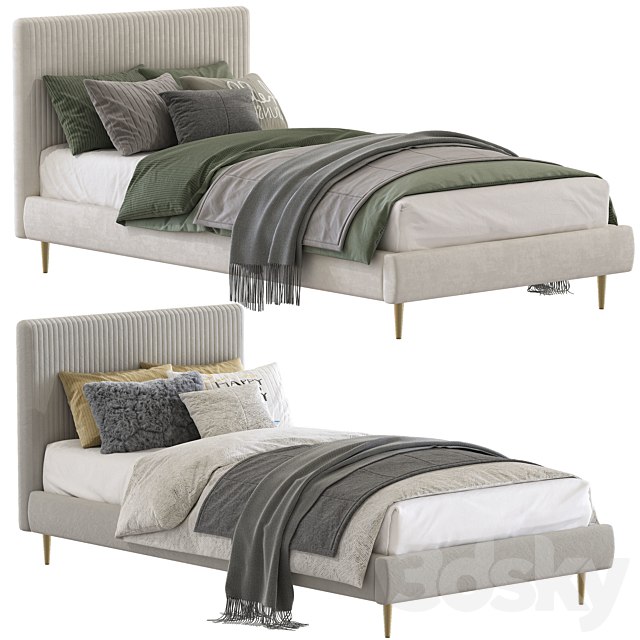 Roar / Rabbit Pleated Upholstered Bed 213