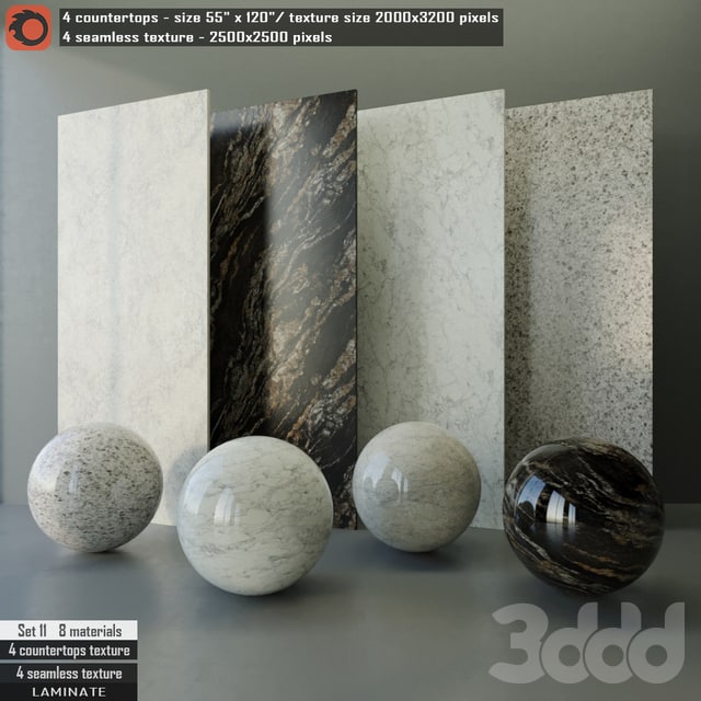 Laminate Countertops and Seamless Texture Set 11