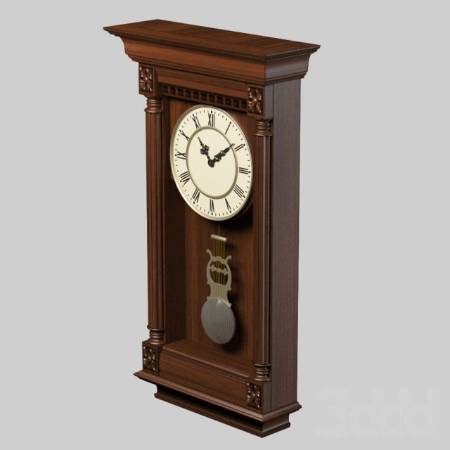 wall clock with pendulum