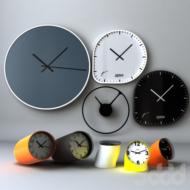 A selection of designer watches / Clock set