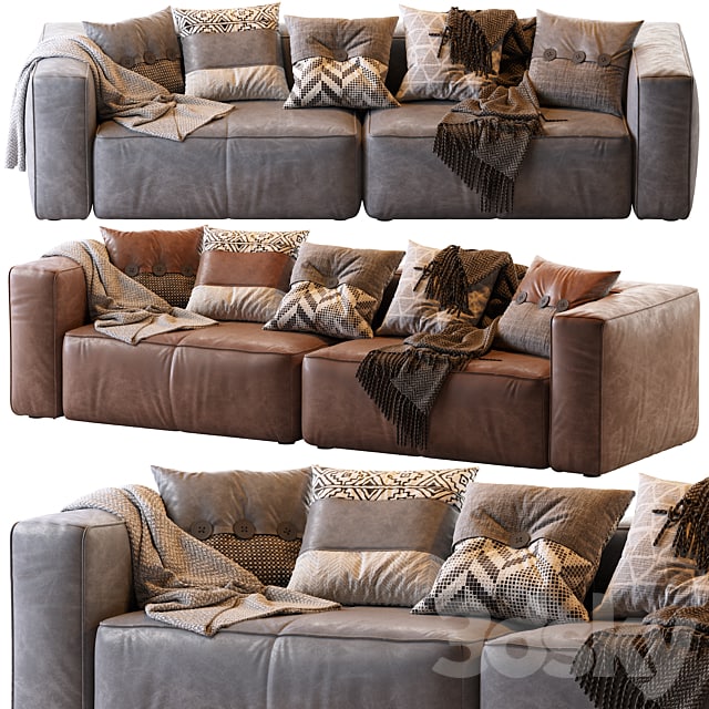 Мello Taos Brown Right Arm Corner Sectional