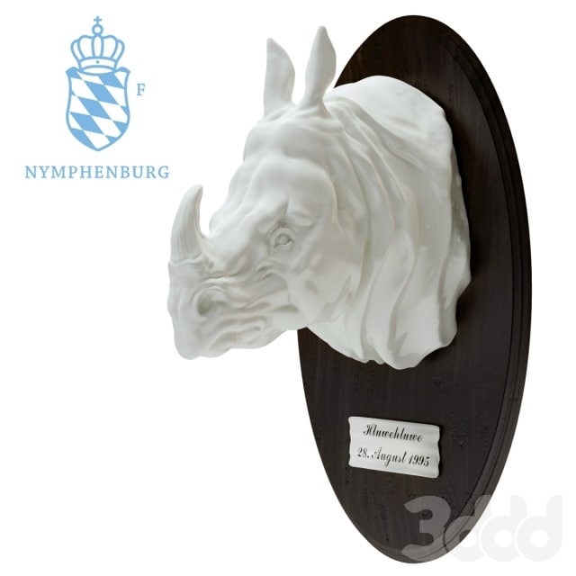 Nymphenburg. Rhino head.