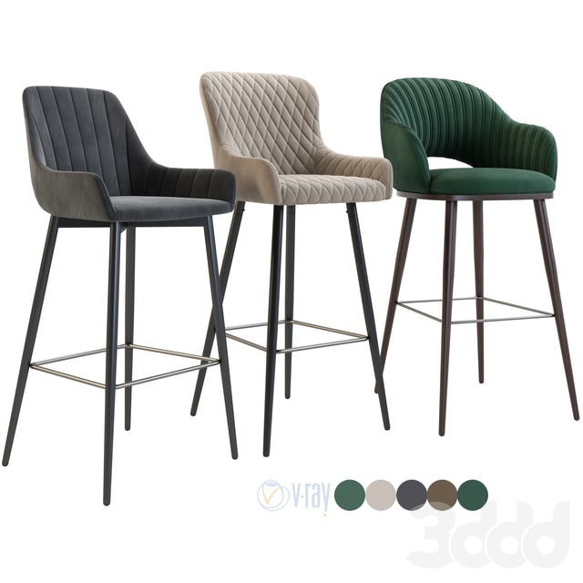 Bar chair, semi-bar Hamburg, Mint, Dyla