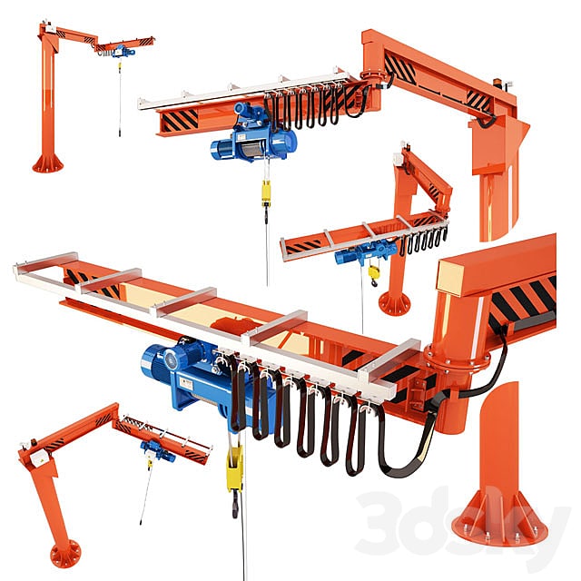 Console Dual Cantilever Crane with electric tel?ferom